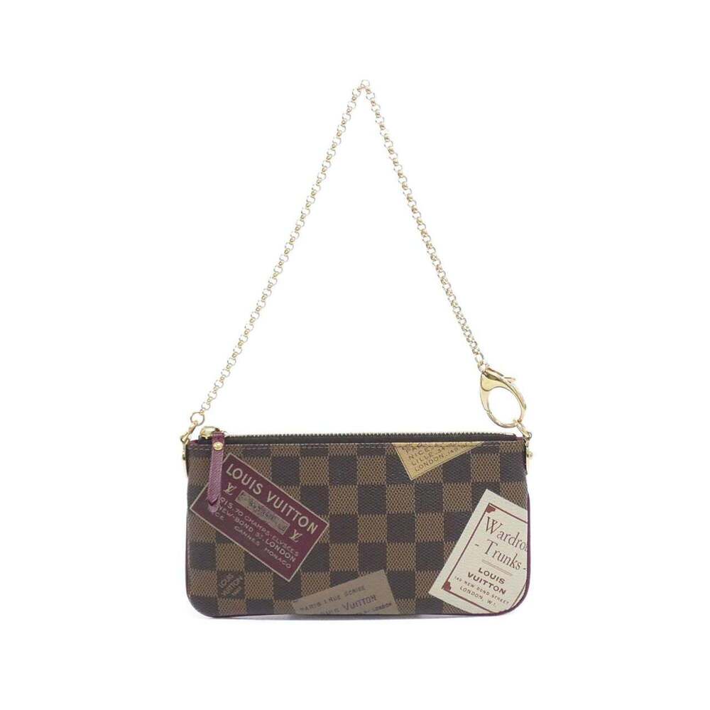 LOUIS VUITTON Authentic Brown Damier Pochette Pouch - Picture 1 of 8